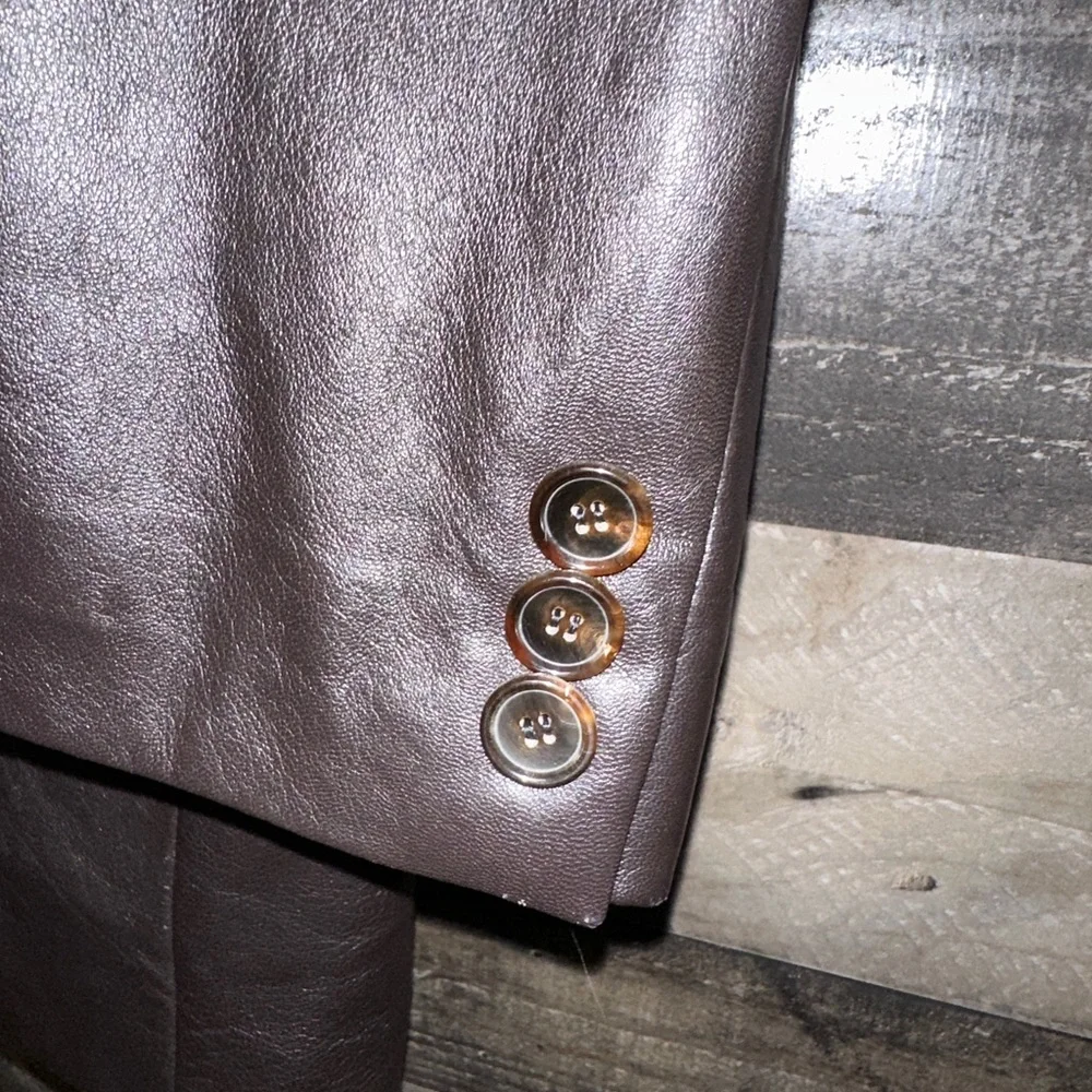 HUGO BOSS LEATHER MEN’S JACKET size 48 - Picture 8 of 11